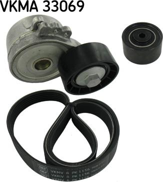 SKF VKMA 33069 - Kanallı V kayışı seti www.parts5.com