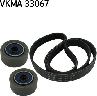 SKF VKMA 33067 - V-Ribbed Belt Set parts5.com