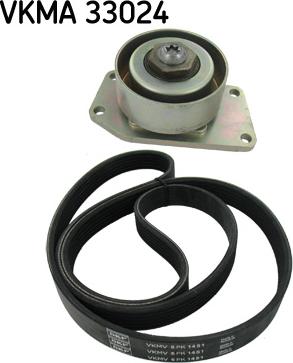 SKF VKMA 33024 - Sada žebrovaných klínových řemenů www.parts5.com