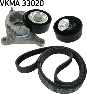 SKF VKMA 33020 - Sada žebrovaných klínových řemenů www.parts5.com