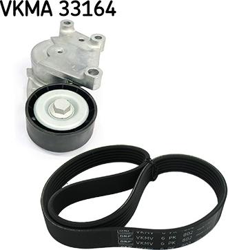 SKF VKMA 33164 - Juego de correas trapeciales poli V www.parts5.com