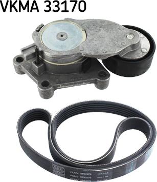 SKF VKMA 33170 - Jeu de courroies trapézoïdales à nervures www.parts5.com