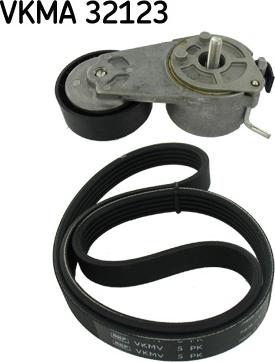 SKF VKMA 32123 - Juego de correas trapeciales poli V www.parts5.com