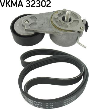 SKF VKMA 32302 - Jeu de courroies trapézoïdales à nervures www.parts5.com