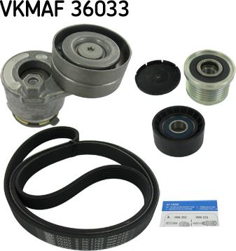 SKF VKMAF 36033 - Поликлиновый ременный комплект www.parts5.com