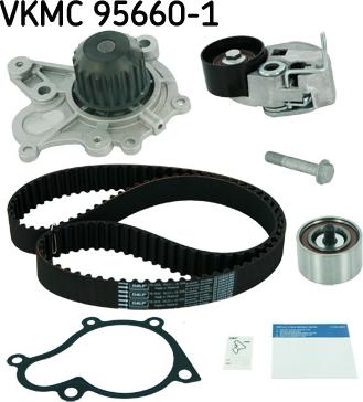 SKF VKMC 95660-1 - Bomba de agua + kit correa distribución www.parts5.com