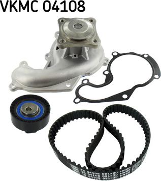 SKF VKMC 04108 - Vízpumpa + fogasszíj készlet www.parts5.com