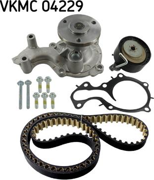 SKF VKMC 04229 - Pompe à eau + kit de courroie de distribution www.parts5.com