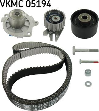 SKF VKMC 05194 - Vízpumpa + fogasszíj készlet www.parts5.com