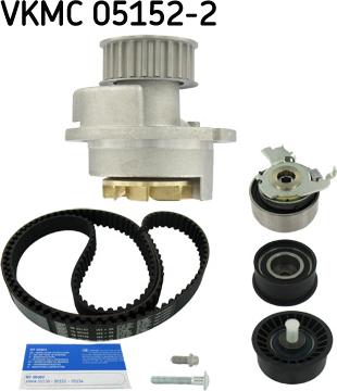 SKF VKMC 05152-2 - Vízpumpa + fogasszíj készlet www.parts5.com