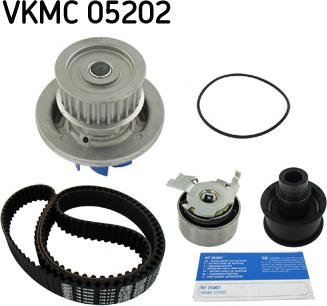 SKF VKMC 05202 - Pompa wodna + zestaw paska rozrządu www.parts5.com