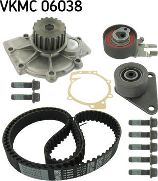 SKF VKMC 06038 - Wasserpumpe + Zahnriemensatz www.parts5.com