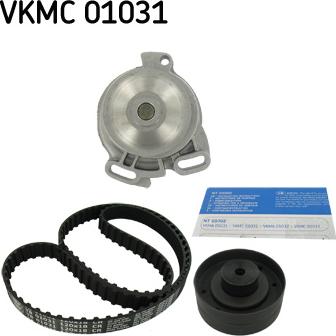 SKF VKMC 01031 - Pompe à eau + kit de courroie de distribution parts5.com