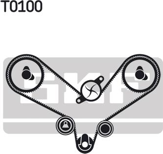 SKF VKMC 01201 - Αντλία νερού + σετ οδοντωτού ιμάντα www.parts5.com