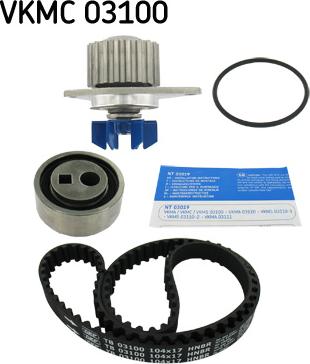 SKF VKMC 03100 - Vesipumppu + jakohihnasarja www.parts5.com