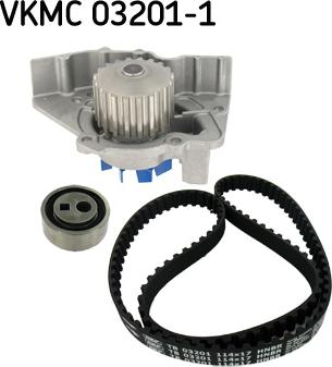 SKF VKMC 03201-1 - Pompa wodna + zestaw paska rozrządu www.parts5.com