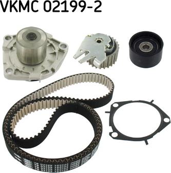 SKF VKMC 02199-2 - Bomba de agua + kit correa distribución www.parts5.com