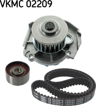 SKF VKMC 02209 - Vízpumpa + fogasszíj készlet www.parts5.com