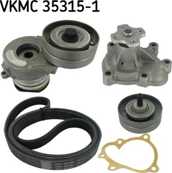 SKF VKMC 35315-1 - Αντλία νερού + σετ ιμάντων poly-V www.parts5.com