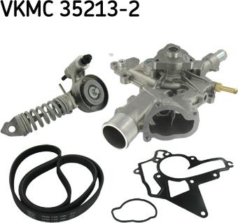 SKF VKMC 35213-2 - Pompa apa + Set curea transmisie cu caneluri www.parts5.com