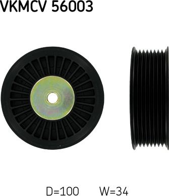 SKF VKMCV 56003 - Направляющий ролик, поликлиновый ремень www.parts5.com