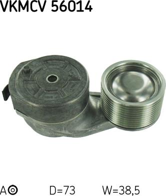 SKF VKMCV 56014 - Deflection / Guide Pulley, v-ribbed belt parts5.com