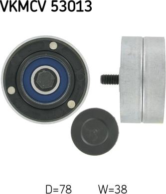 SKF VKMCV 53013 - Направляющий ролик, поликлиновый ремень www.parts5.com