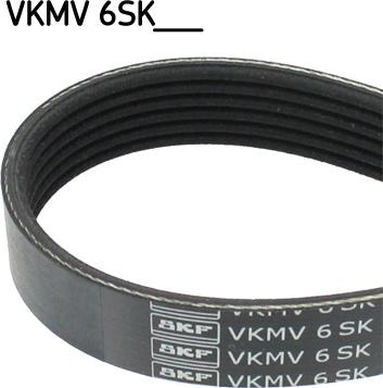 SKF VKMV 6SK989 - Hosszbordás szíj www.parts5.com