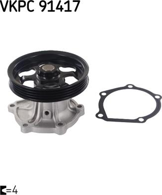 SKF VKPC 91417 - Водяной насос www.parts5.com