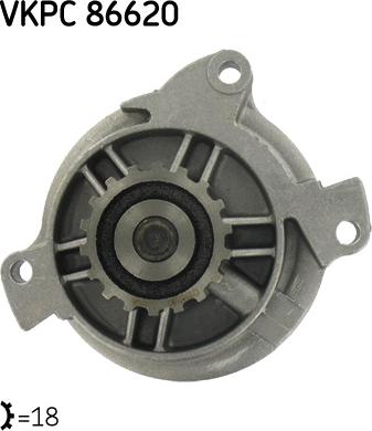 SKF VKPC 86620 - Bomba de agua www.parts5.com