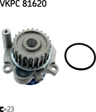 SKF VKPC 81620 - Pompe à eau www.parts5.com