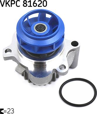 SKF VKPC 81620 - Pompe à eau www.parts5.com