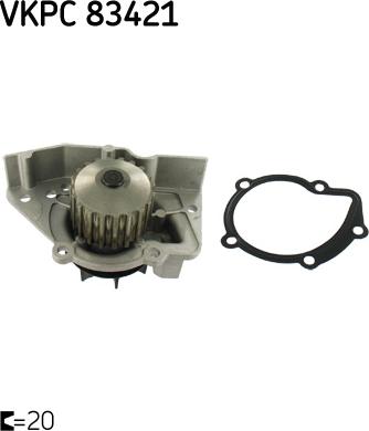 SKF VKPC 83421 - Water Pump www.parts5.com