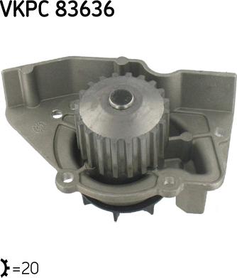 SKF VKPC 83636 - Водна помпа www.parts5.com