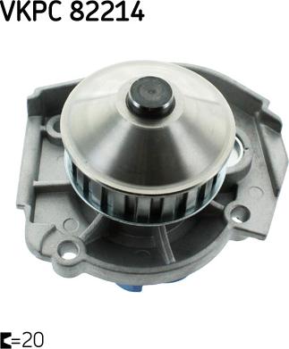 SKF VKPC 82214 - Water Pump www.parts5.com