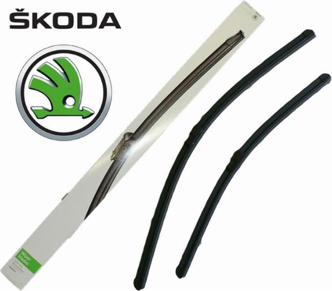 Skoda 5JB998001 - 1 set aerodynamic wiper blades www.parts5.com