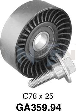 SNR GA359.94 - Deflection / Guide Pulley, v-ribbed belt parts5.com