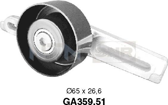 SNR GA359.51 - Направляющий ролик, поликлиновый ремень www.parts5.com