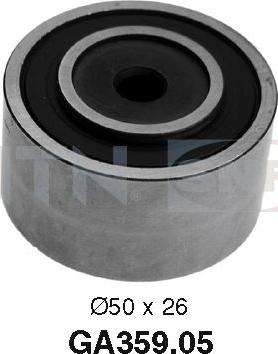 SNR GA359.05 - Deflection / Guide Pulley, v-ribbed belt www.parts5.com