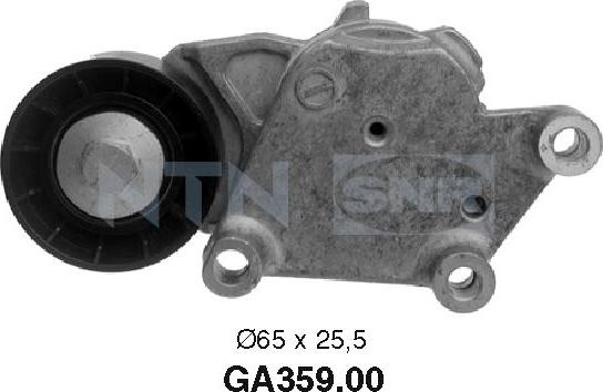 SNR GA359.00 - Τροχαλία παρέκκλισης, ιμάντας poly-V www.parts5.com