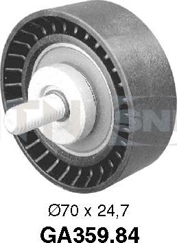 SNR GA359.84 - Rolka kierunkowa / prowadząca, pasek klinowy zębaty www.parts5.com