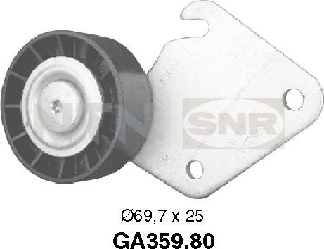 SNR GA359.80 - Направляющий ролик, поликлиновый ремень www.parts5.com