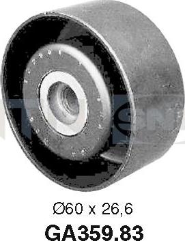 SNR GA359.83 - Rola ghidare / conducere, curea transmisie www.parts5.com