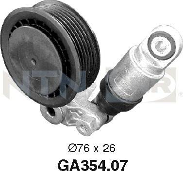 SNR GA354.07 - Rola ghidare / conducere, curea transmisie www.parts5.com