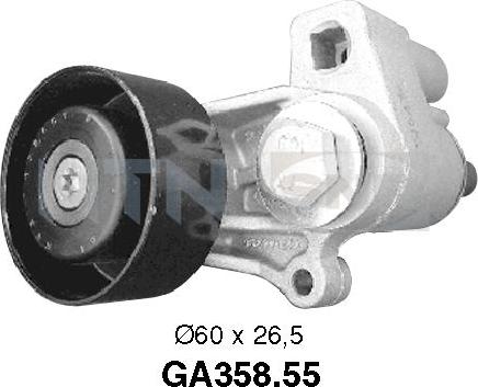SNR GA358.55 - Направляющий ролик, поликлиновый ремень www.parts5.com