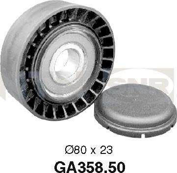 SNR GA358.50 - Направляющий ролик, поликлиновый ремень www.parts5.com