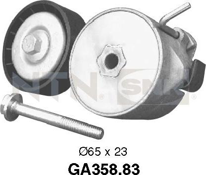 SNR GA358.83 - Rola ghidare / conducere, curea transmisie www.parts5.com