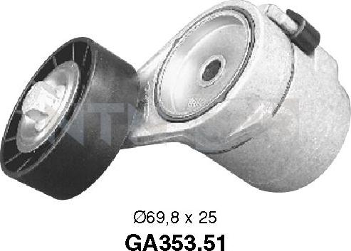 SNR GA353.51 - Rola ghidare / conducere, curea transmisie www.parts5.com