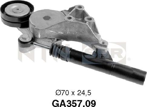 SNR GA357.09 - Skretni / vodeći valjak, klinasti rebrasti remen www.parts5.com