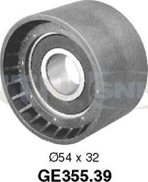 SNR GE355.39 - Deflection / Guide Pulley, timing belt www.parts5.com